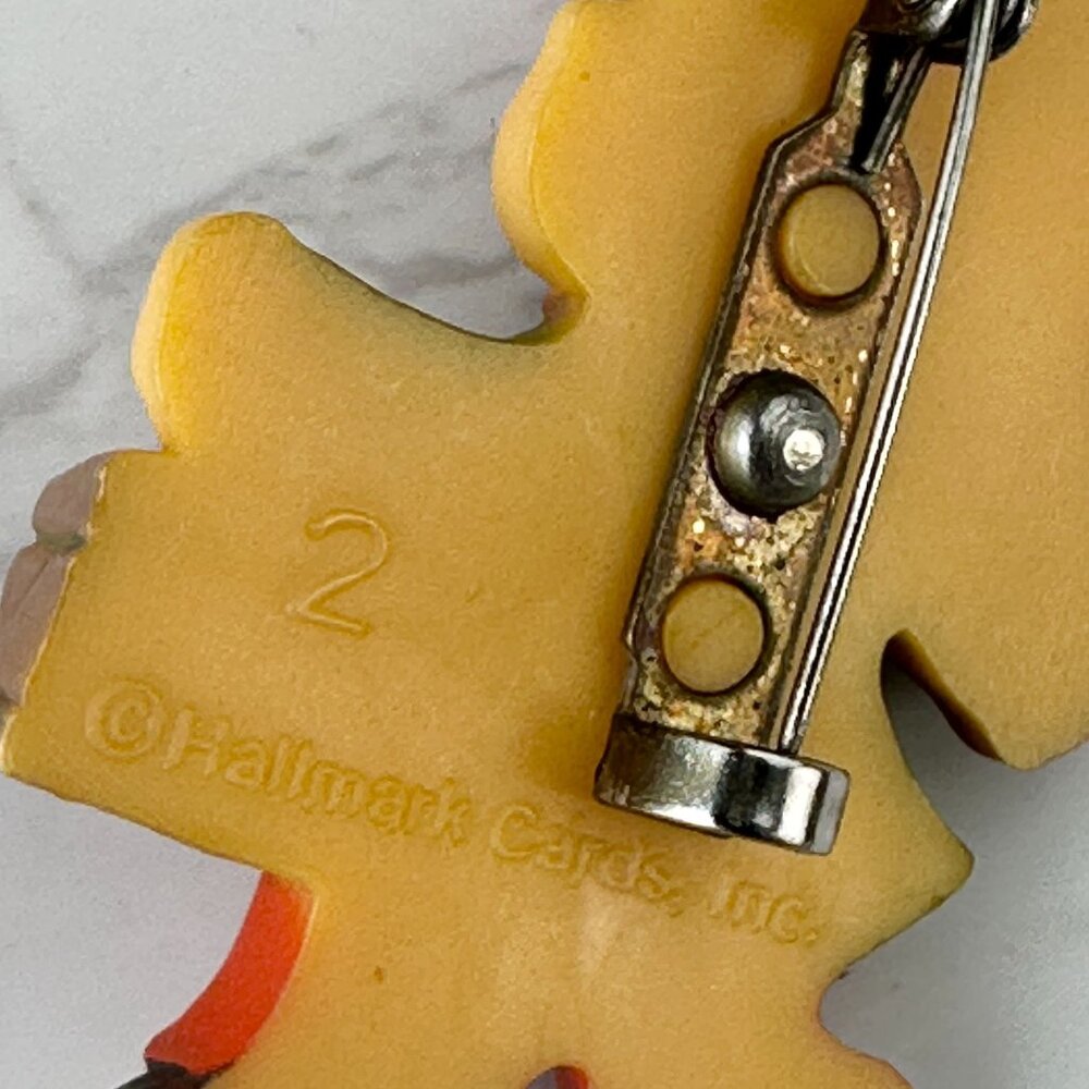 Vintage Hallmark Cards Inc. Molded Plastic Little Drummer Boy Pin Hallmark Cards View 4